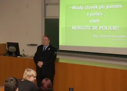 			Image photo gallery  - Lecture Don't be afraid of the police (retired Colonel of the Czech Police Mgr. Antonín Křoustek)
	