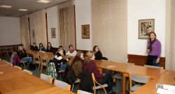 			Přednáška o studijním oboru Zdravotně sociální pracovník - vedoucí katedry sociální práce Mgr. Markéta Dubnová, DiS.
	